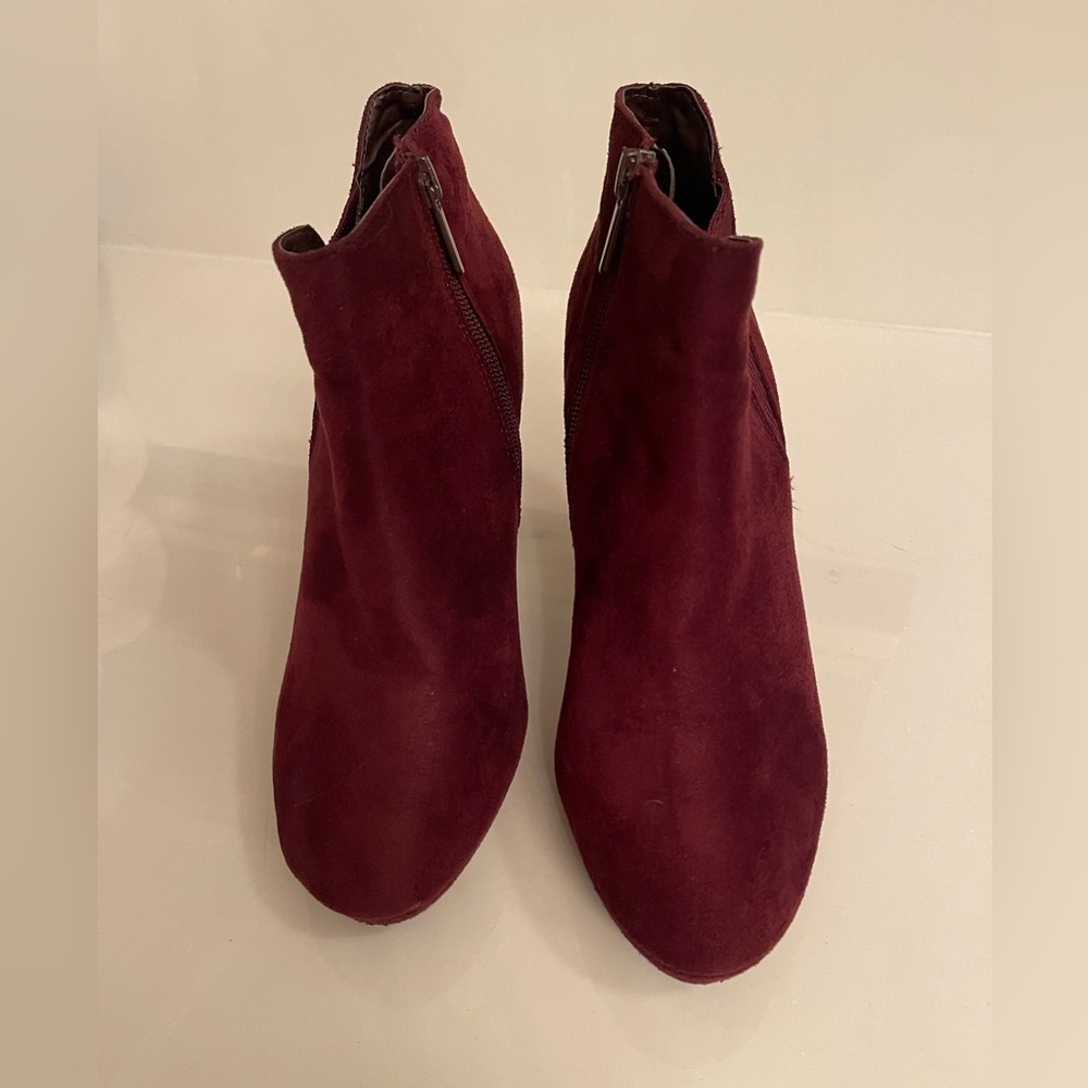 Impo ankle booties-burgundy